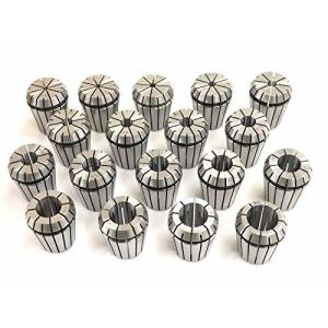 2390 PPLS 精密 卓上旋盤 フライス盤 ER32型 コレット 外径:33mm シャンク径:3.0〜20mm 18種セット