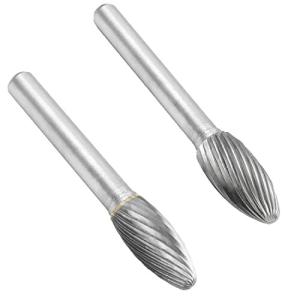 Utoolmart 超硬ドリルビット ロータリーファイル 超硬バー タングステンバー シャンク直径6mm ヘッド直径10mm 1本