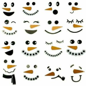 Maydahui ウォールステッカー 可愛い クリスマス 雪だるま 表情 壁紙 シール 飾りおしゃれ かわいい