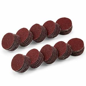 SPEEDWOX サンディングペーパー マジック式サンドペーパー サンドペーパー #80 100枚 25mm 丸型 木工用 穴なし 紙や