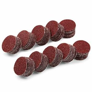 SPEEDWOX サンディングペーパー マジック式サンドペーパー サンドペーパー #40 100枚 25mm 丸型 木工用 穴なし 紙や