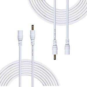 Liwinting 2本の2m DC延長ケーブル DC電源延長ケーブル1.35mm x 3.5mmオス - メスDCプラグ延長コードDC 12 Vプラグ延長ケ