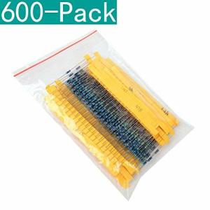 Youmile 600-個 30 Values 14W 0.25W 1％金属被膜抵抗器各種キットセット