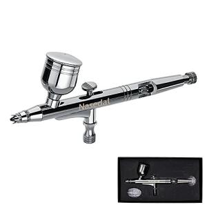 Nasedal 0.3mmグラビティブラックデュアルアクション0.3mmエアブラシ7ccモデルペインティング用ペイントカップア