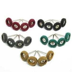 zmart 3.2mm 研磨ホイール バフ 研磨 金属 表面 20個 ミニドリル 研磨 ブラシ ナイロンバフ 研磨ホイール 3mm シャ