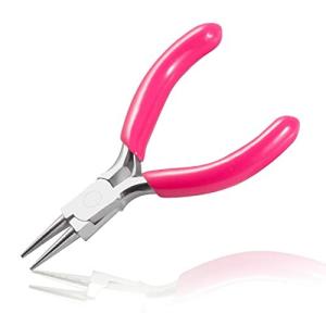 LEONTOOL ミニ丸ペンチ ミニ丸ヤットコ 全長80mm 3インチ ミニラウンドノーズプライヤー ワイヤールーピングプラ