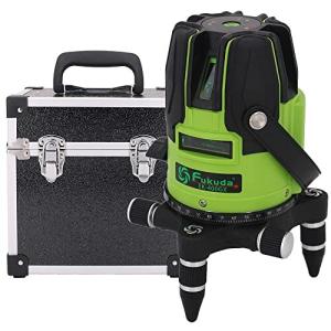 FUKUDA 5ライン グリーンレーザー墨出し器 EK-400GX リチウム電池×2本+単3電池+ACアダプターも対応可能