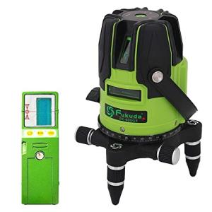 FUKUDA 5ライン グリーンレーザー墨出し器 EK-400GX リチウム電池×2本+単3電池+ACアダプターも対応可能