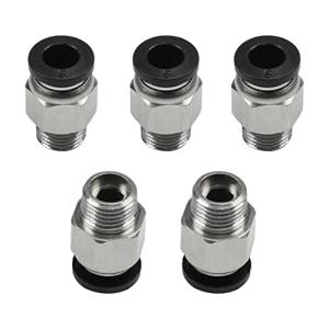Othmro 空気圧継手 空気圧クイック継手 クイック継手 ねじサイズ6mm+9.5mm 製品番号PC6-01 5個入り 空気圧コネクタ