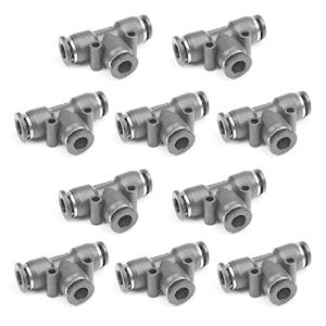 Othmro クイック継手 ねじサイズ6-6mm 製品番号PE6 黒 20個入り Gねじ クイックコネクター フィッティングスレッド