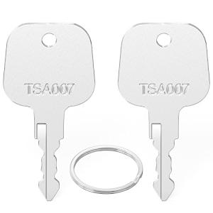 Mellbree TSA 鍵 TSA007用のロックキー 鍵 ２本セット キーリング付き