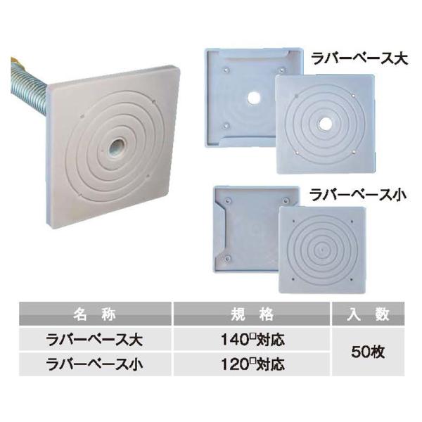 送料無料 ラバーベース 大 140角対応 50枚 AR-2251 アラオ 製