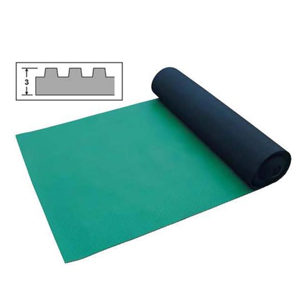 筋入りゴムマット Ｂ山マット タテ筋タイプ 3t×1m×20m巻 80kg 1巻 AR-1543 ア...