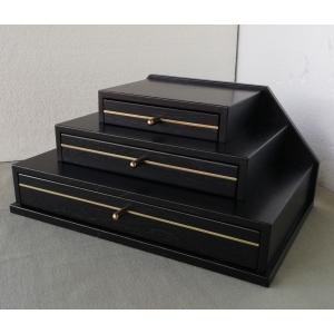中古品　木製 ブラック アクセサリーケース　SCALAVIA　SV-01BK ジュエリーボックス 宝石箱 木製 SCALAVIA スカラビア SV-01 : 足利屋