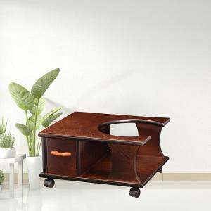 ケンホープ お座敷ワゴン 引出付 木製取っ手 ポットワゴン 幅39cm