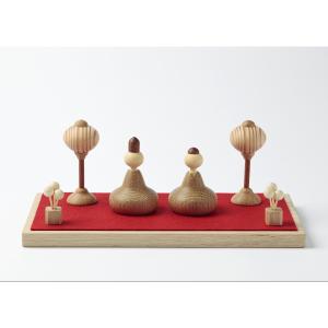 ササキ工芸 木製ひな人形DXセット 桐箱入り 天然木 TOY-HINA-DX(雛人形