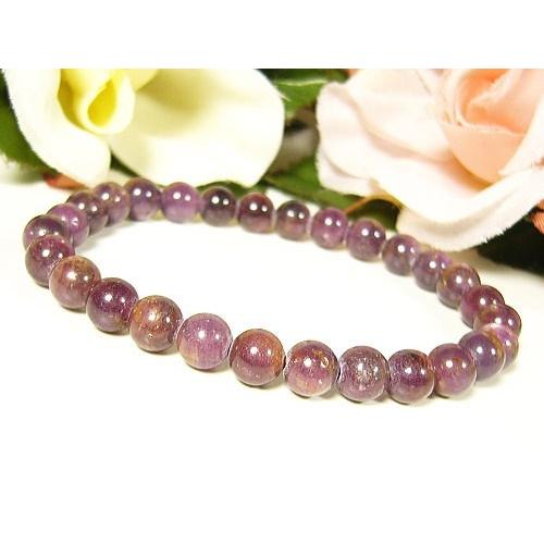 天然宝石ルビー/ブレスレット/6mm/1点もの 爆買