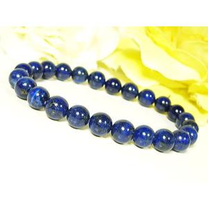 ★完売御礼★ラピスラズリ/天然石パワーストーンブレスレット/8mm≪1点もの≫｜ashiya-rutile