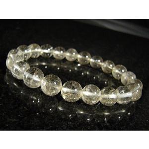 ★完売御礼★山梨水晶(ルチル入り）天然石ブレスレット/9mm【1点もの】｜ashiya-rutile