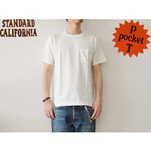 スタンダードカリフォルニア Tシャツ Standard California SD POCKET PACK T WHITE