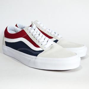 VANS スニーカー オールドスクール バンズ OLD SKOOL Lifestyle (Retro Block) white/red/dress blues VN0A38G1QKN