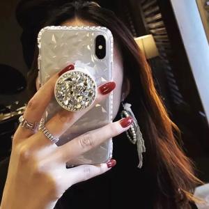 スマホリング 韓国 キラキラ リング付き ビジュー 派手 IPHONEケース おしゃれ 海外 テンアール  ケース IPHONE XS 可愛い 11 pro max