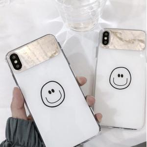Iphoneケース 韓国 スマホケース ニコちゃん ミラー付き 白 スマイル スマイリー 鏡 アイフォン ケース Iphone Xs ホワイト 在庫限り 再入荷なし Iphone 55 Ashop Iphoneケース 通販 Yahoo ショッピング
