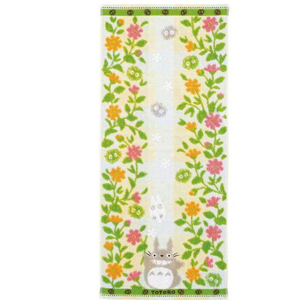 となりのトトロ フェイスタオル 花畑 34×80cm キャラクター タオル スタジオジブリ 丸眞 4...