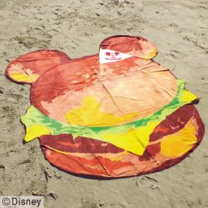 ミッキーマウス ビーチタオル ダイカット ディズニー キャラクター レジャー バスタオル 128×145cm 丸眞 ファンバーガー 4992272639858