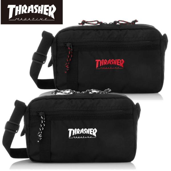 スラッシャー ショルダーバッグ THR-141 ショルダーポーチ 斜め掛け THRASHER ブラン...