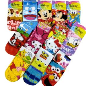 キャラクター もこもこ ショートソックス 子供靴下 ディズニー サンリオ スヌーピー ソックス 13〜18cm 防寒 室内 靴下 ジェイズプランニング