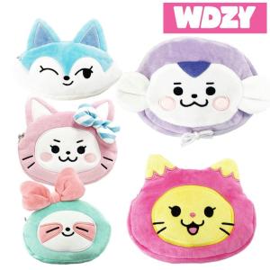 WDZY ぬいぐるみポーチ キャラクター グッズ エスケイジャパン HATT LYA CABBIT TUK CHUNG WDZY ヴィッジ ITZY イッチ｜ashop01