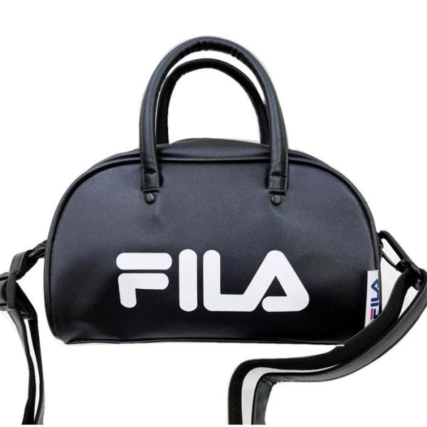 FILA ボストンバッグ フィラ 2WAY ショルダーバッグ カレッジロゴ ミニボストンバッグ FI...