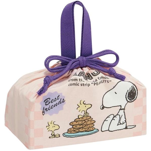 ランチ巾着 スヌーピー 80s カフェ KB7 スケーター 日本製 SNOOPY キャラクター お弁...