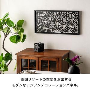 アート パネル レリーフ 彫刻 フレーム 蓮の...の詳細画像1