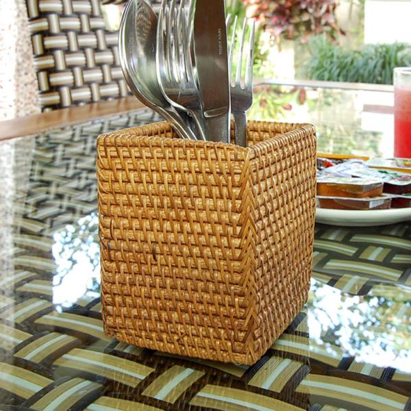 ラタン 四角い小物入れ※Aタイプ 10937A