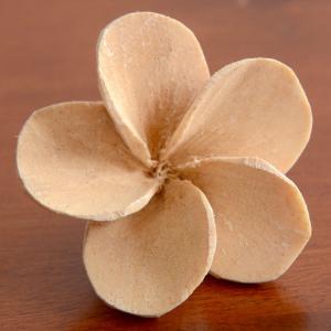 プルメリアの花びら モチーフ 木製アロマフラワ...の詳細画像3