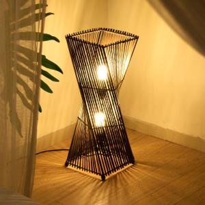 フロアライト 照明 スタンド バンブー製 竹 高さ約60cm アジアン バリ