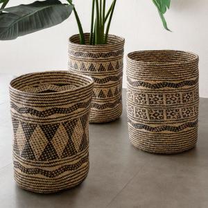 プランターカバー 鉢カバー プランツバスケット 植木鉢カバー 筒形