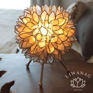 CILICO（きりこ） おしゃれ フラワーランプシェード 切子硝子 和柄