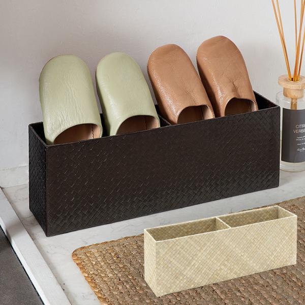 スリッパ ラック スリム 仕切り付 パンダン 収納 入れ 立て スタンド 玄関 小物 整理 来客用 ...