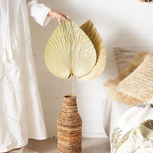 ドライフラワー ヤシ パームリーフ ヤシの葉 ドライプランツ 観葉植物 花材 スペード型 リーフ オブジェ おしゃれ リゾート 雑貨 インテリア アジアン 14208