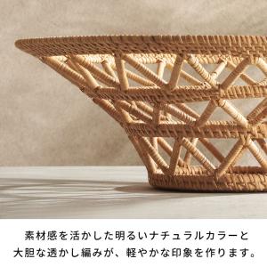 バスケット かご 円形 丸 ラタン 籐 フルー...の詳細画像3
