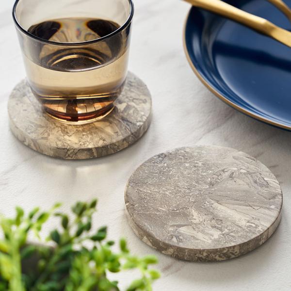 コースター おしゃれ アクセサリートレイ 置物 玄関 小物置き トレー オブジェ 大理石 プレート ...