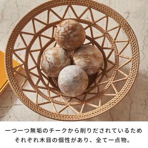 ボール オブジェ 木製 ウッドボール デコレー...の詳細画像5
