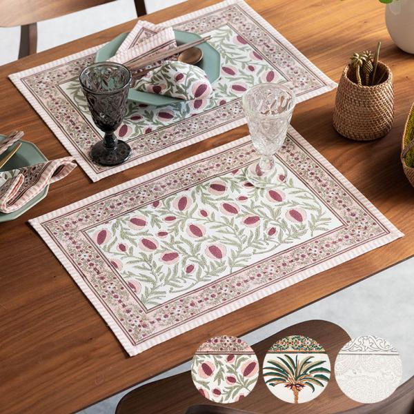 ランチョン マット プレース プレイス コットン 綿 100% テーブル 食卓 コーディネート おし...