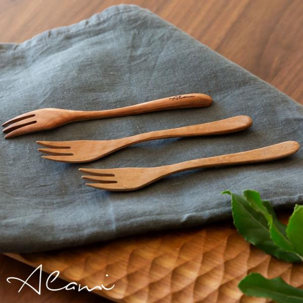 メール便対応 デザートフォーク フォーク 育てる木のカトラリー 天然木 ロンガンウッド 竜眼 無塗装...