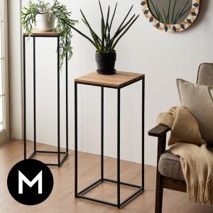 フラワー スタンド プランター 木製 アイアン Mサイズ