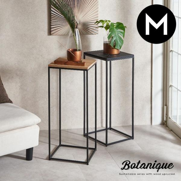 フラワー スタンド プランター 木製 アイアン Mサイズ 高さ 約 75cm シェルフ ラック テー...