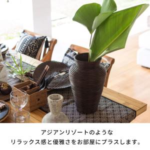 バスケット ラタン 籐 花瓶 フラワーベース ...の詳細画像3